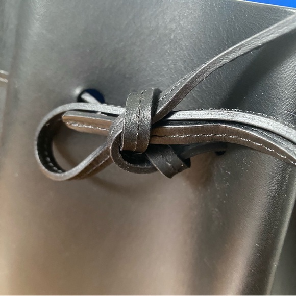 Mansur Gavriel Black Bucket Bag with Pouch - Picture 6 of 16